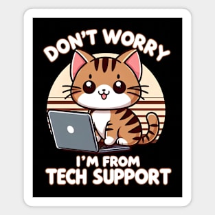 Cat Tech Support Specialist Magnet